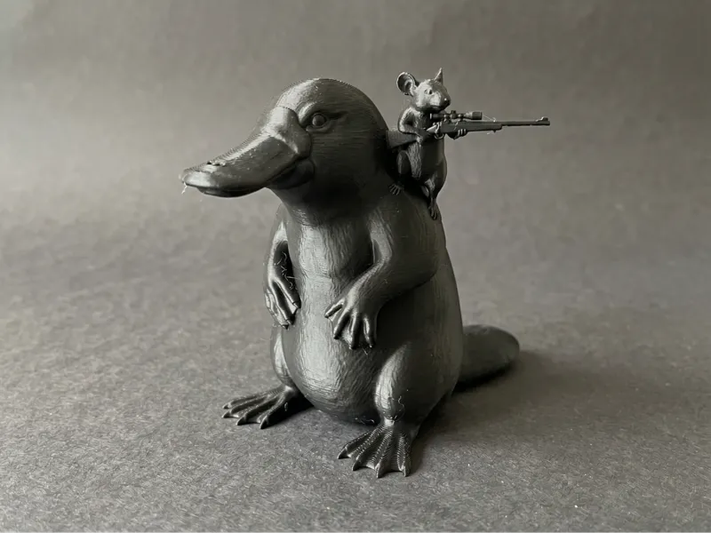 Platypus & Mouse Duo (Rifle-Wielding Companion)