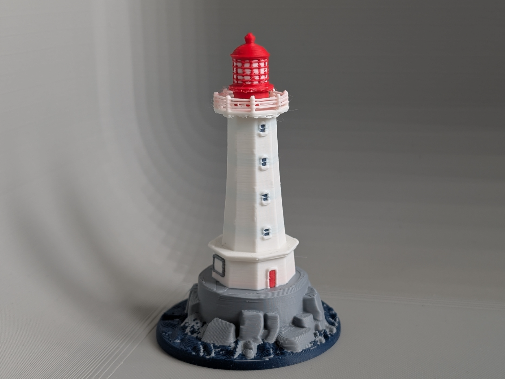 Lighthouse On The Rocks Miniature
