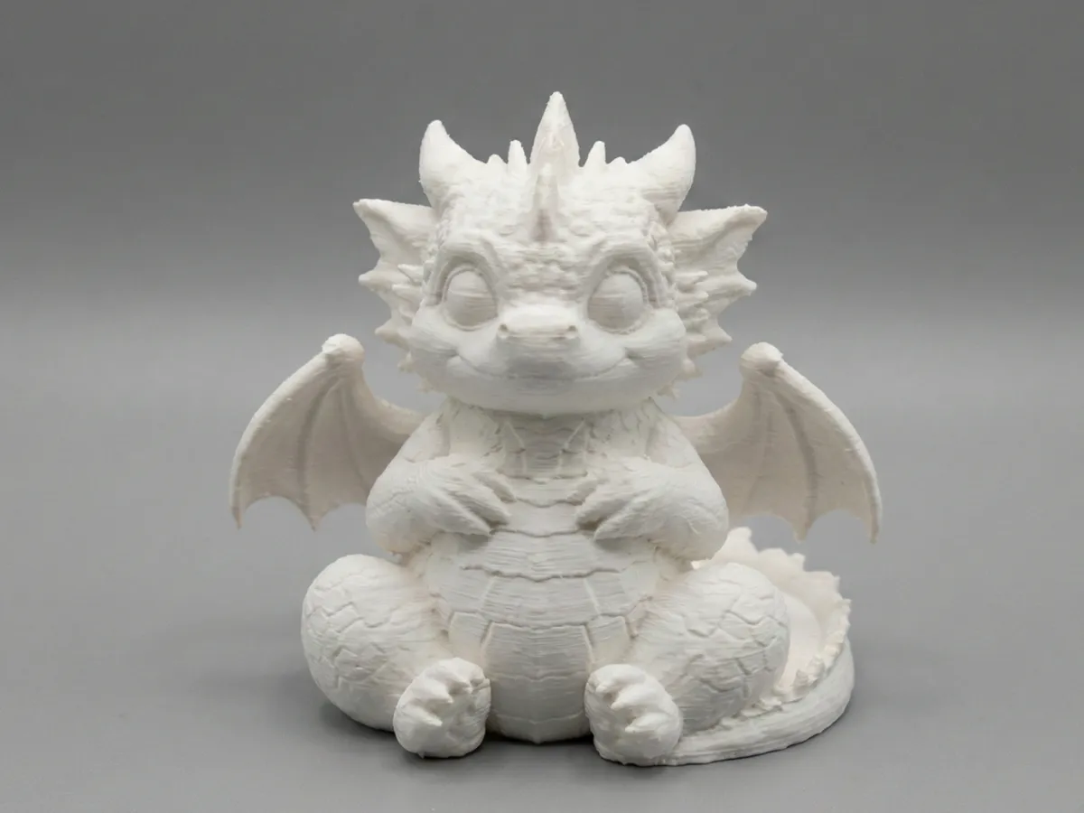 Cute Baby Dragon Figurine – Chibi Fantasy Dragon - Free 3D Print Model ...
