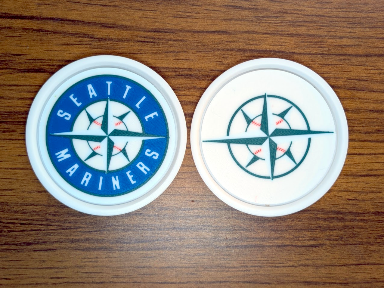 Miniatura 25 do modelo 3D Stackable Coasters - All 30 MLB Teams