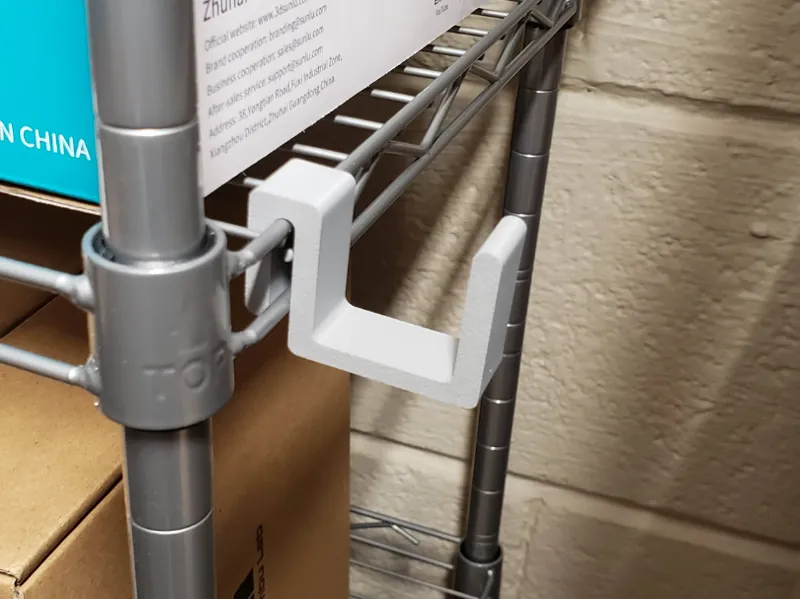 Wire Rack Hook - Lightweight design for 0.8" shelf
