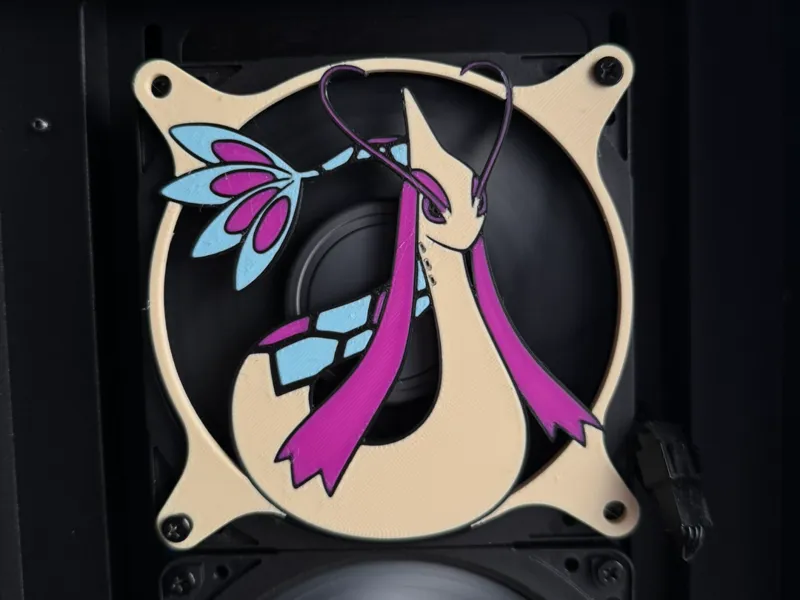 Milotic PC Fan cover 120mm (4 color/one AMS)