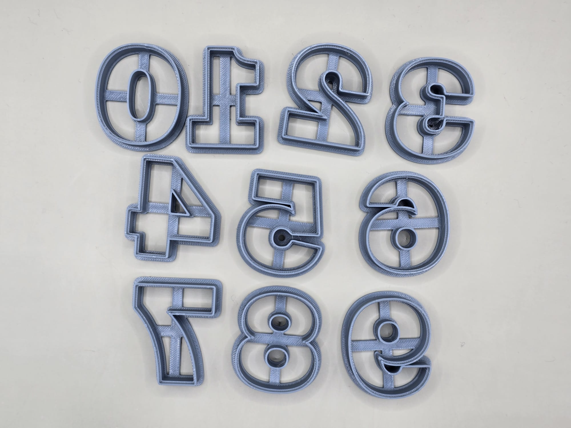 0 to 9 Cookie Cutter Stamp Set 1