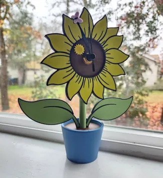 Sunflower Clock