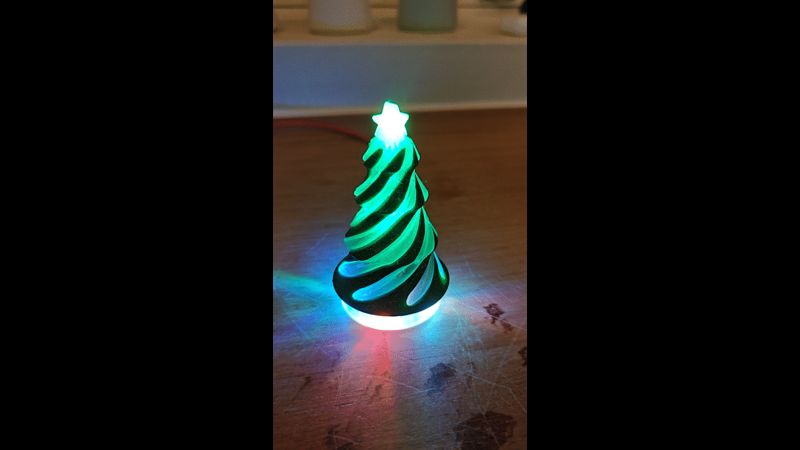 LED-ready Passthrough Christmas Tree