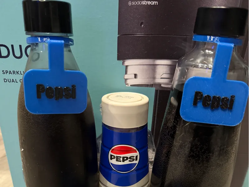 Pepsi reusable Bottle Tag for SodaStream