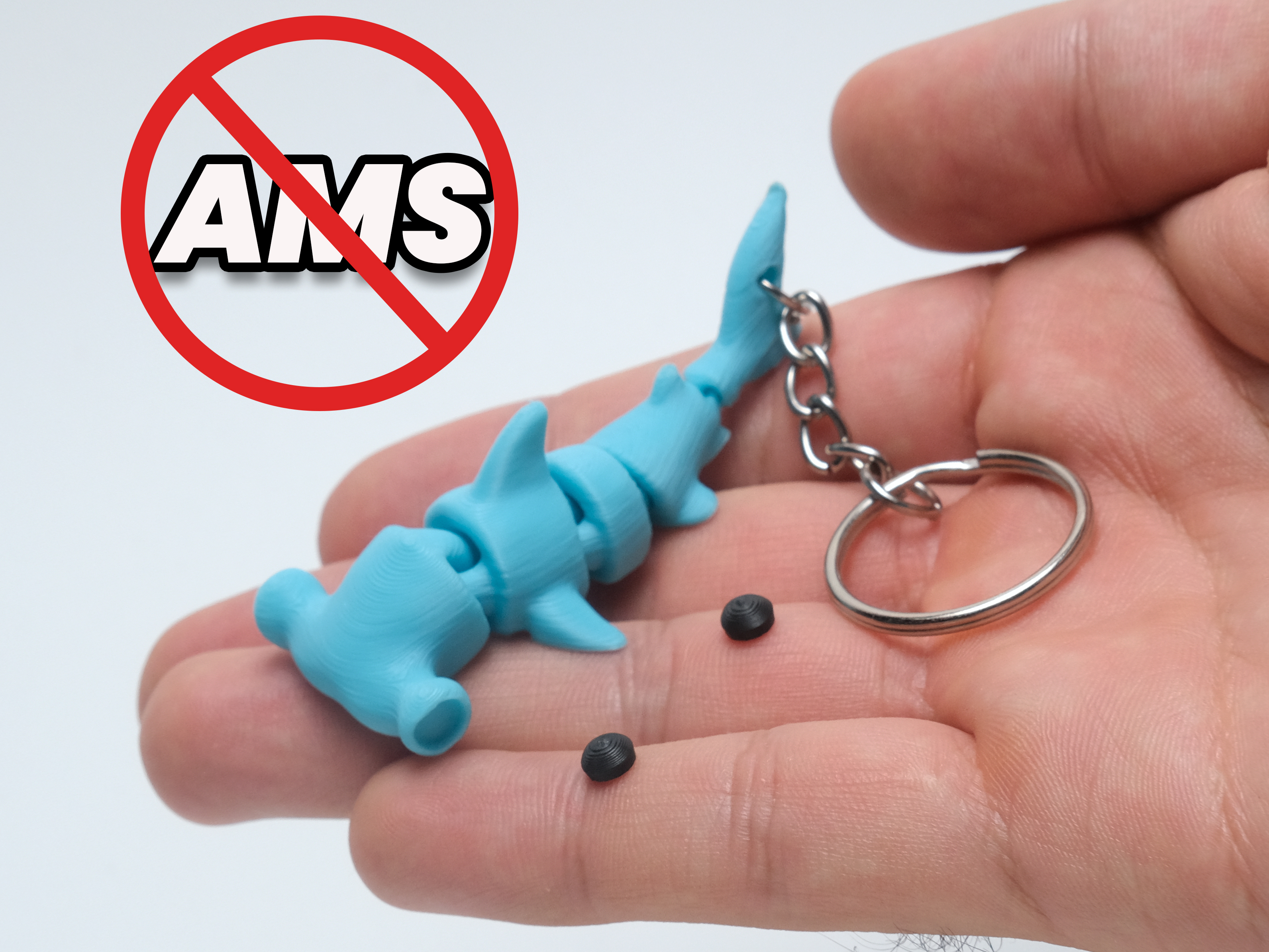 Miniatura 1 do modelo 3D Flexi Hammerhead Shark