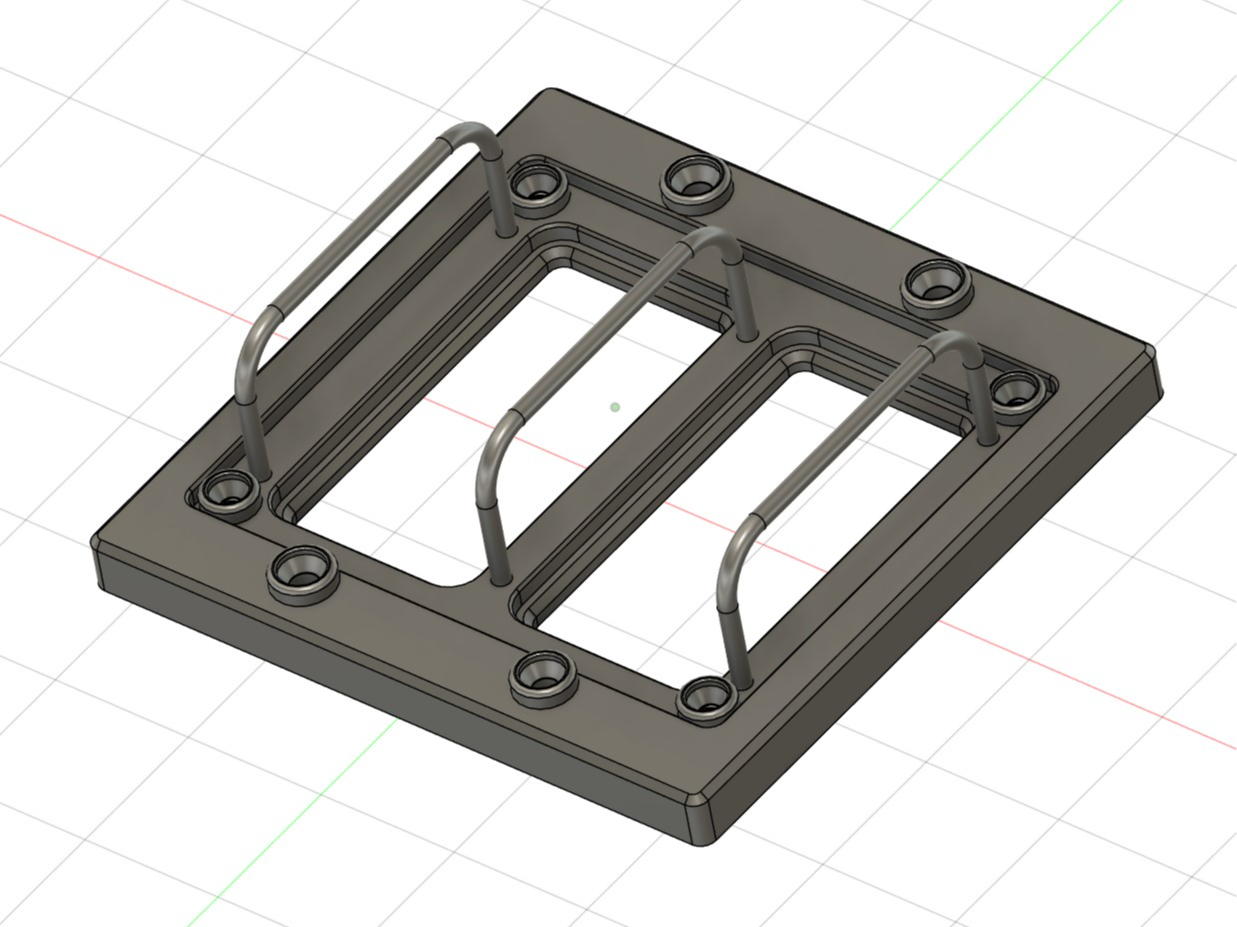 Apollo CM Panel: Double Flapper Light Switch Cover