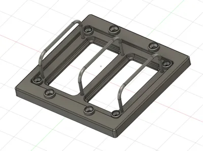 Apollo CM Panel: Double Flapper Light Switch Cover