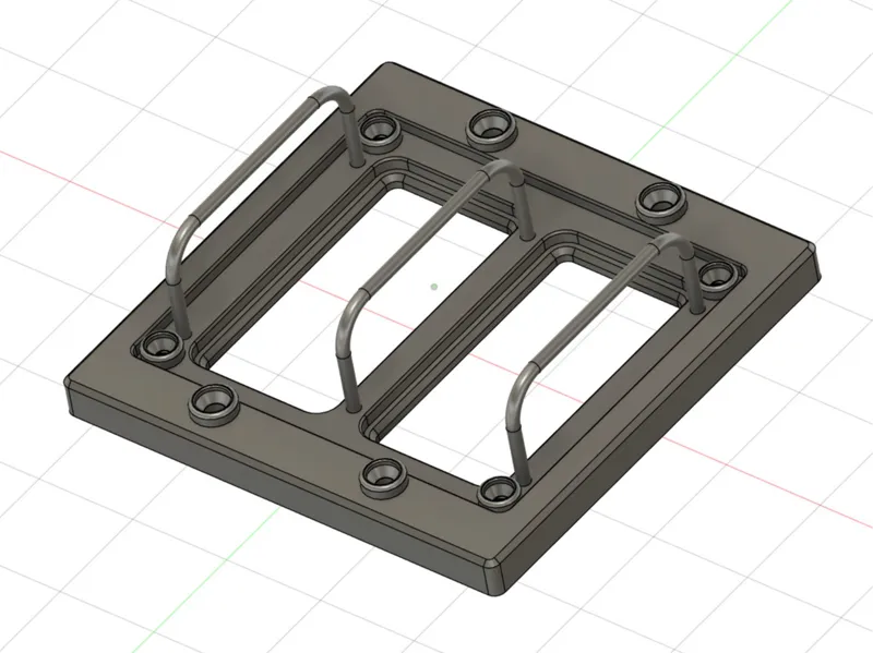 Apollo CM Panel: Double Flapper Light Switch Cover