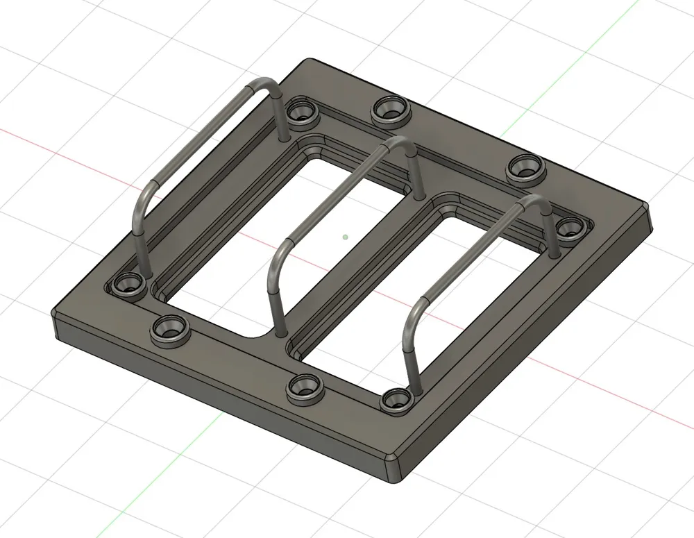 Apollo CM Panel: Double Rocker Light Switch Cover - Free 3D Print Model ...