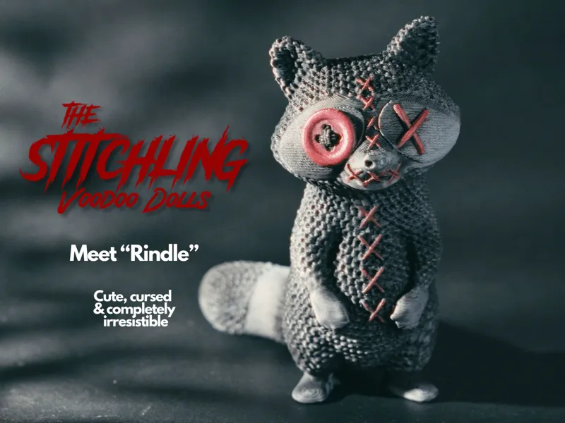 The Stitchling Voodoo Dolls: Rindle the Raccoon