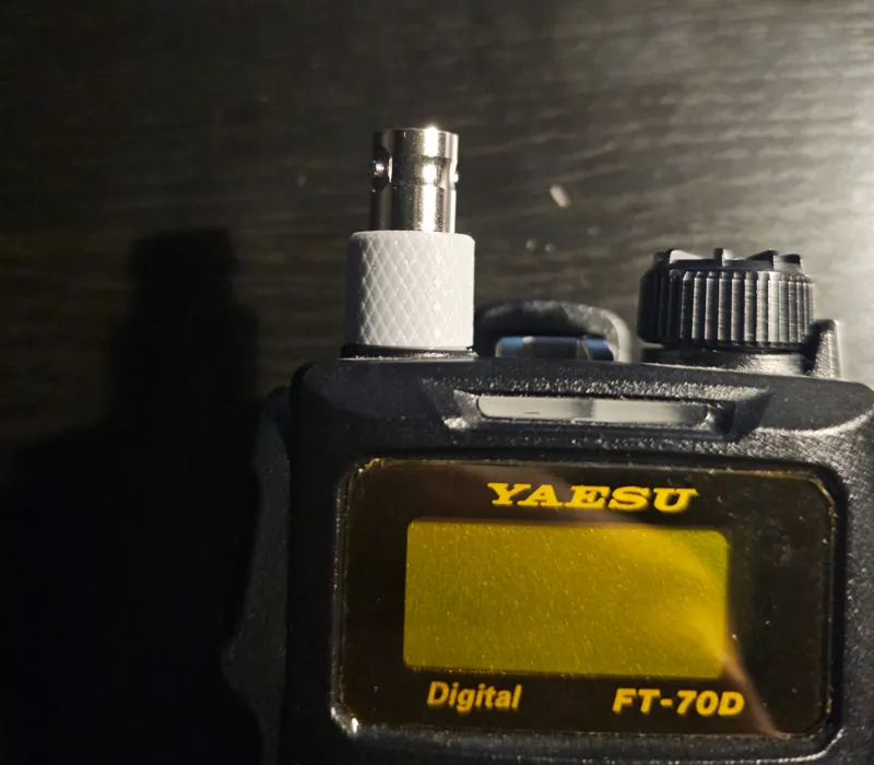 Yaesu FT-70D SMA-BNC adapter cover