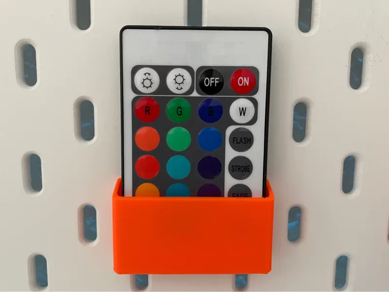 Ikea Skadis LED Remote Holder