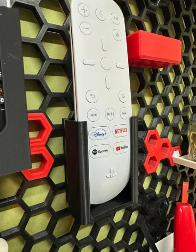 PS5 Media Remote Mount for Honeycomb Shelf Wall