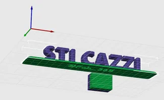 "Sticazzi" - una simpatica scritta motivazionale tipicamente italiana da tavolo