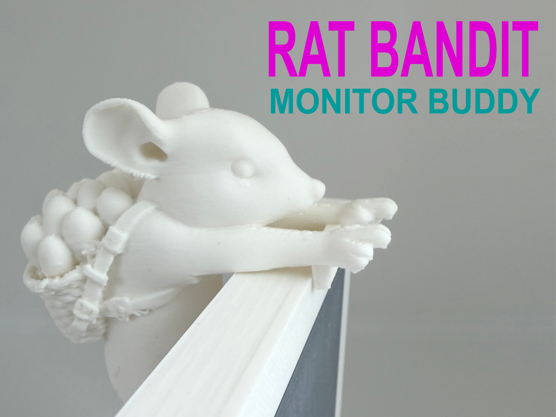 Easter Rat Bandit Monitor Buddy