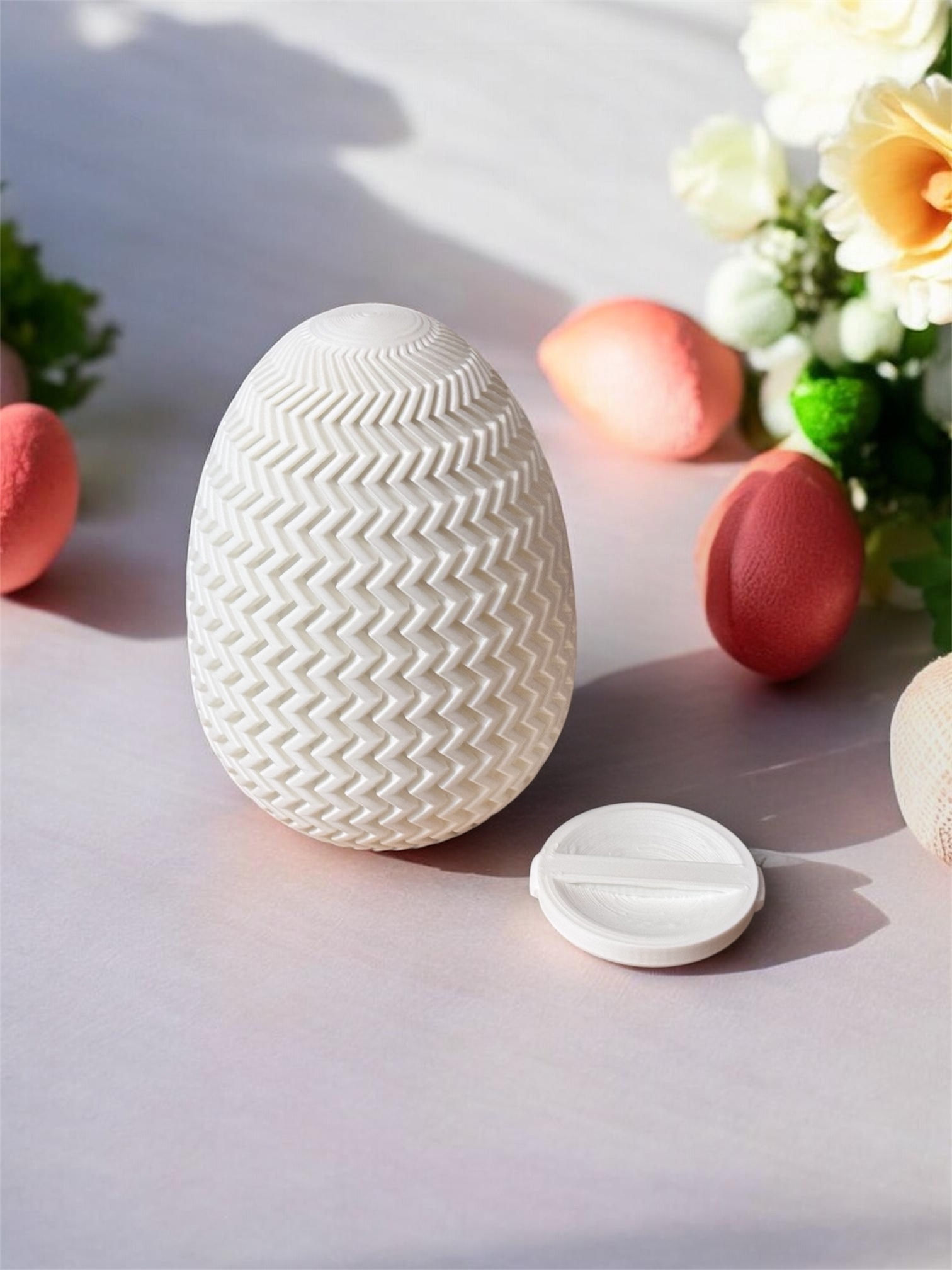 Miniatura 2 do modelo 3D Zigzag Egg Container With Lid
