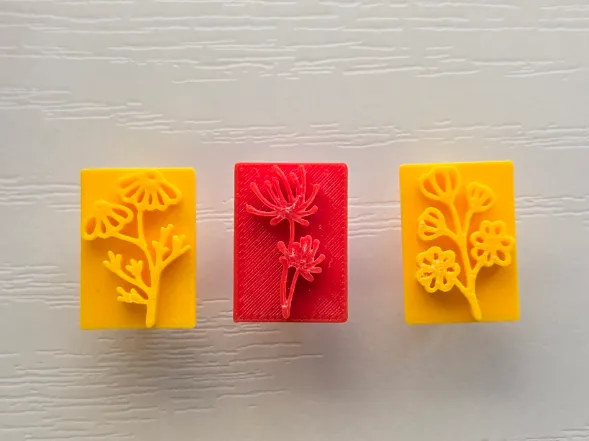 Floral Clay Stamps