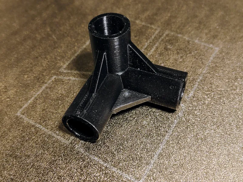 4 way tube corner 13mm