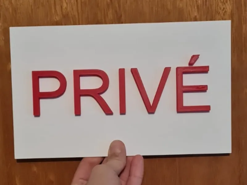 Panneau signalétique "Privé"