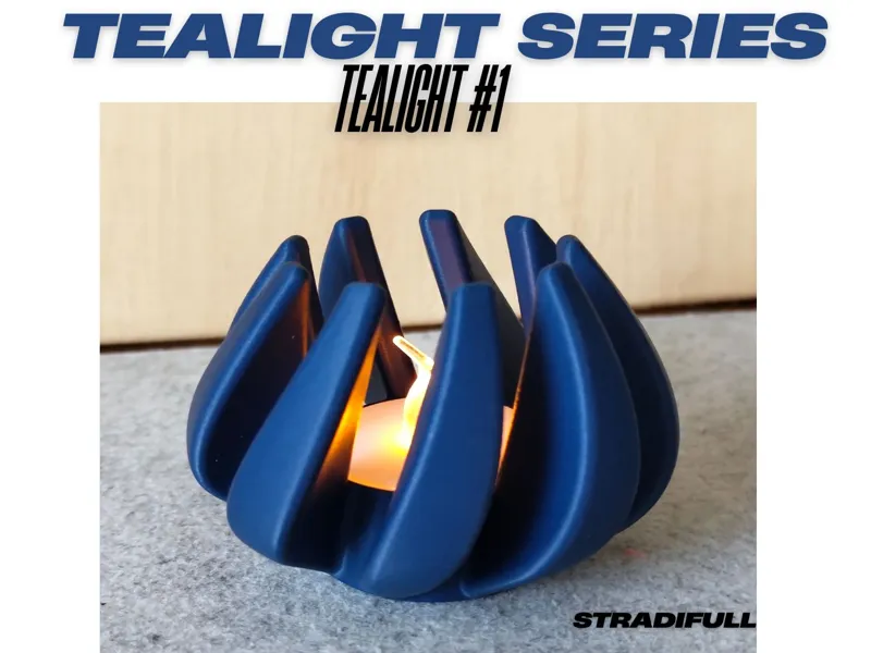 Tea Light Candle Holder Twist #1