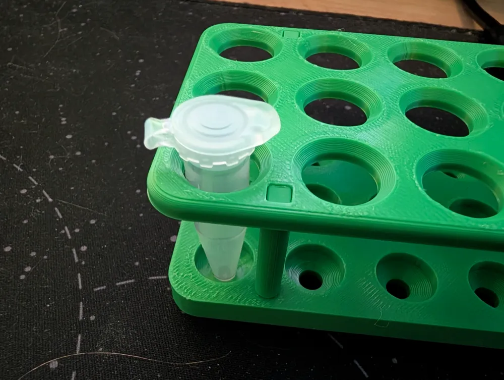 12 mm Tube Holder, 6x3 (Eppendorf rack scaled up) by uranium235 ...