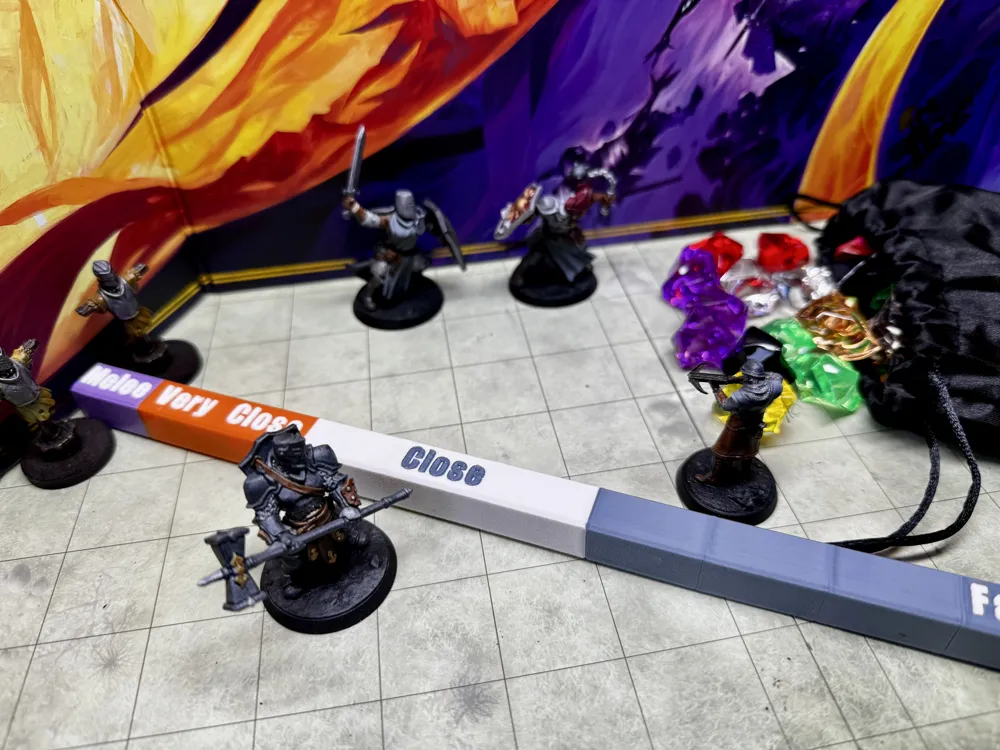 Daggerheart range ruler - multicolor - Free 3D Print Model - MakerWorld