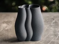 Vase design côtelé moderne — photo 4