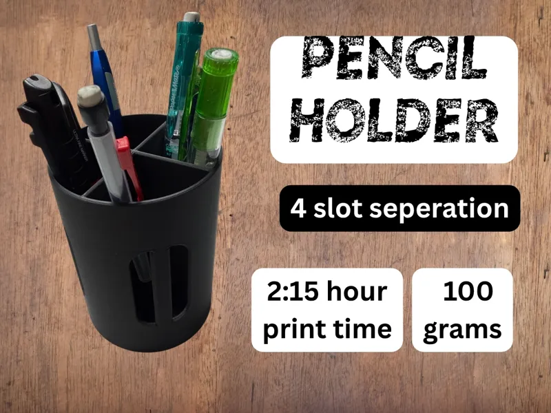 Pencil Holder with separators