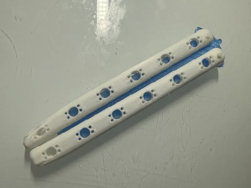 Trainer Round Handle Butterfly Knife Fidget