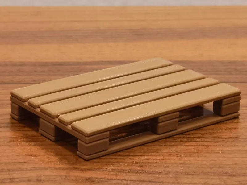 Pallet Euro scaled for PLAYMOBIL, no support