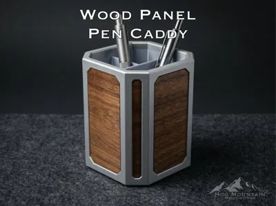 Pen Caddy with laser cut (or 3D printed) panels
