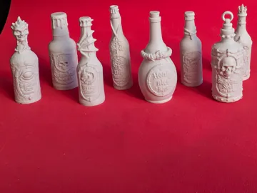 Figura decorativa: Detailed Miniature Fantasy Bottles — vista de referencia 5