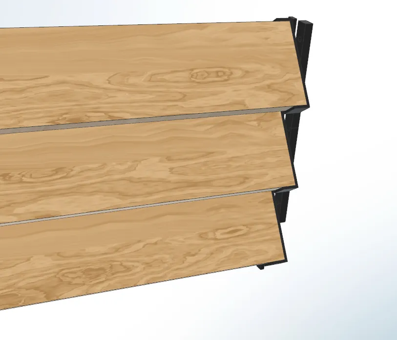 Bewegliches Lamellensystem Outdoor Sichtschutz view 3