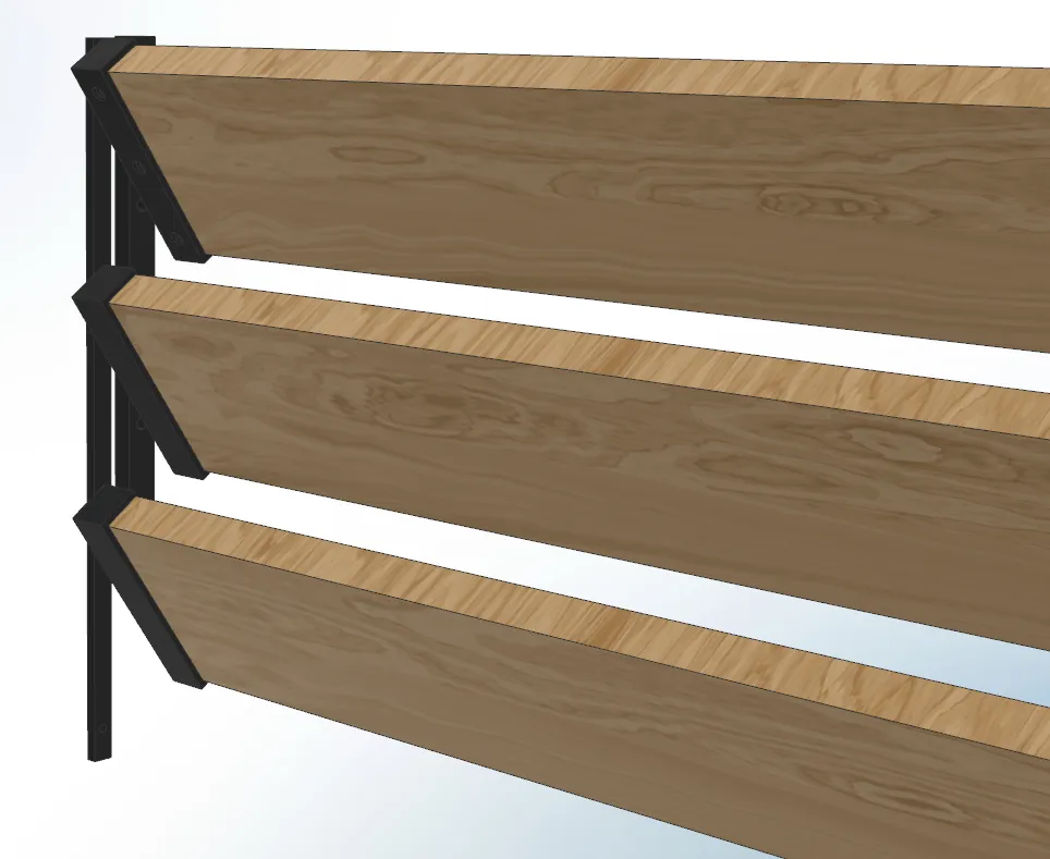 Bewegliches Lamellensystem Outdoor Sichtschutz view 2