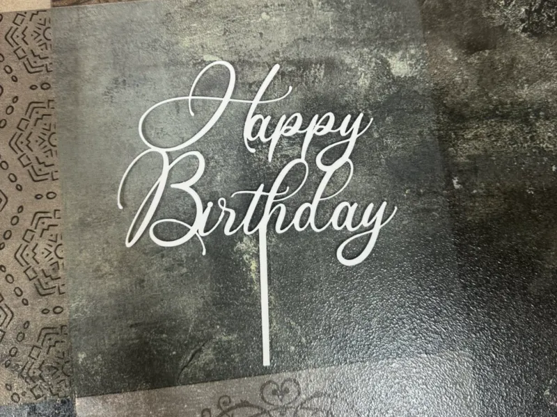 Happy Birthday topper