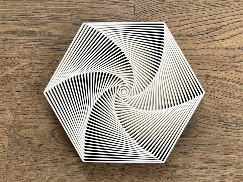 Hexagon fidget toy (with/without handle)