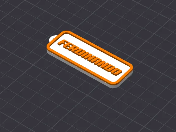 Keychain name FERDINANDO