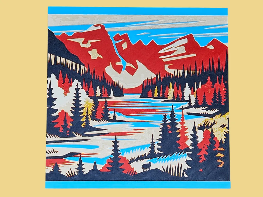 River Runs Through the Mountains