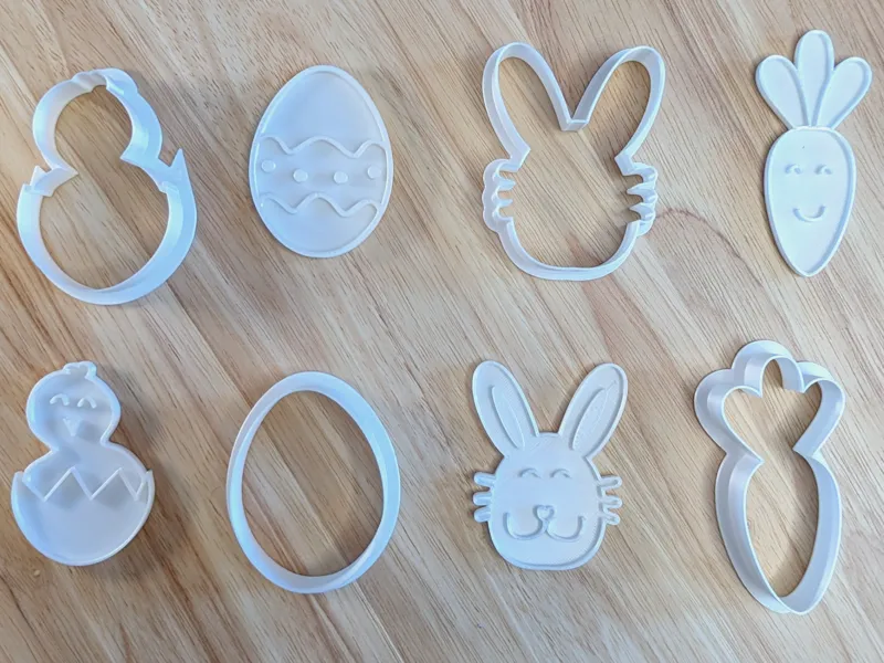 Easter Bunny Cookie Cutters Set of 4