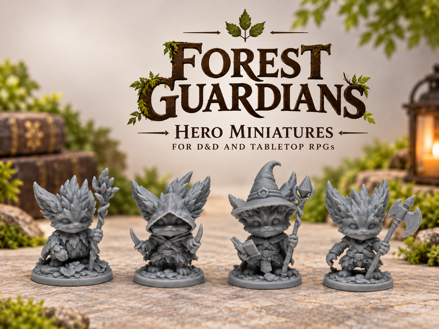 Forest Guardians – D&D Hero Miniatures - 1