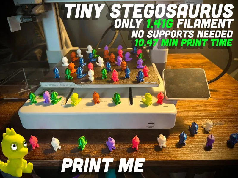 Tiny Stegosaurus Dino - Safari - Easy quick fast