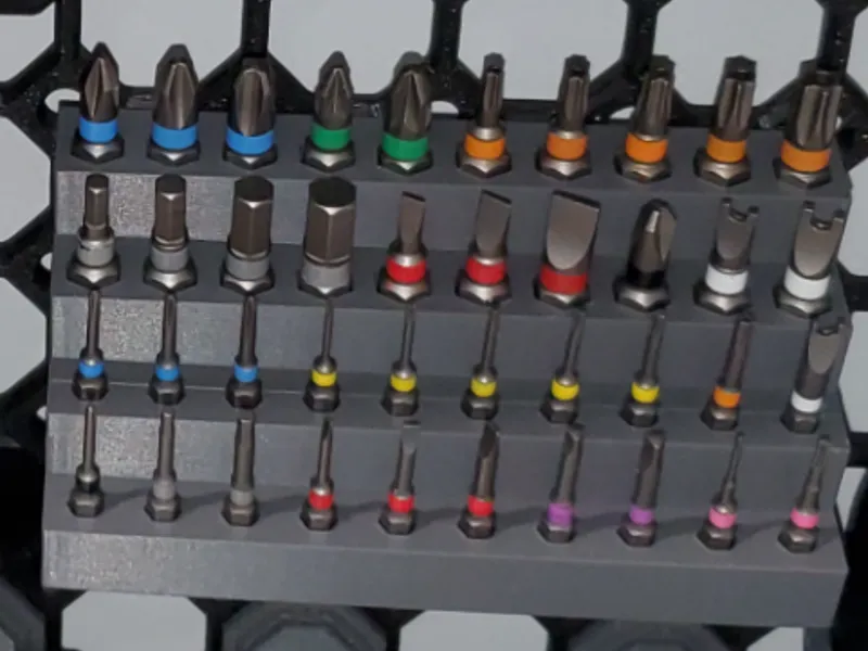 Multiboard hex bit holder