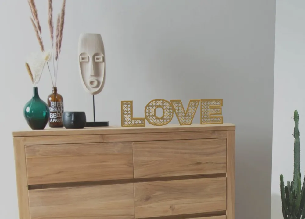 rattan letters for home decoration - Free 3D Print Model - MakerWorld