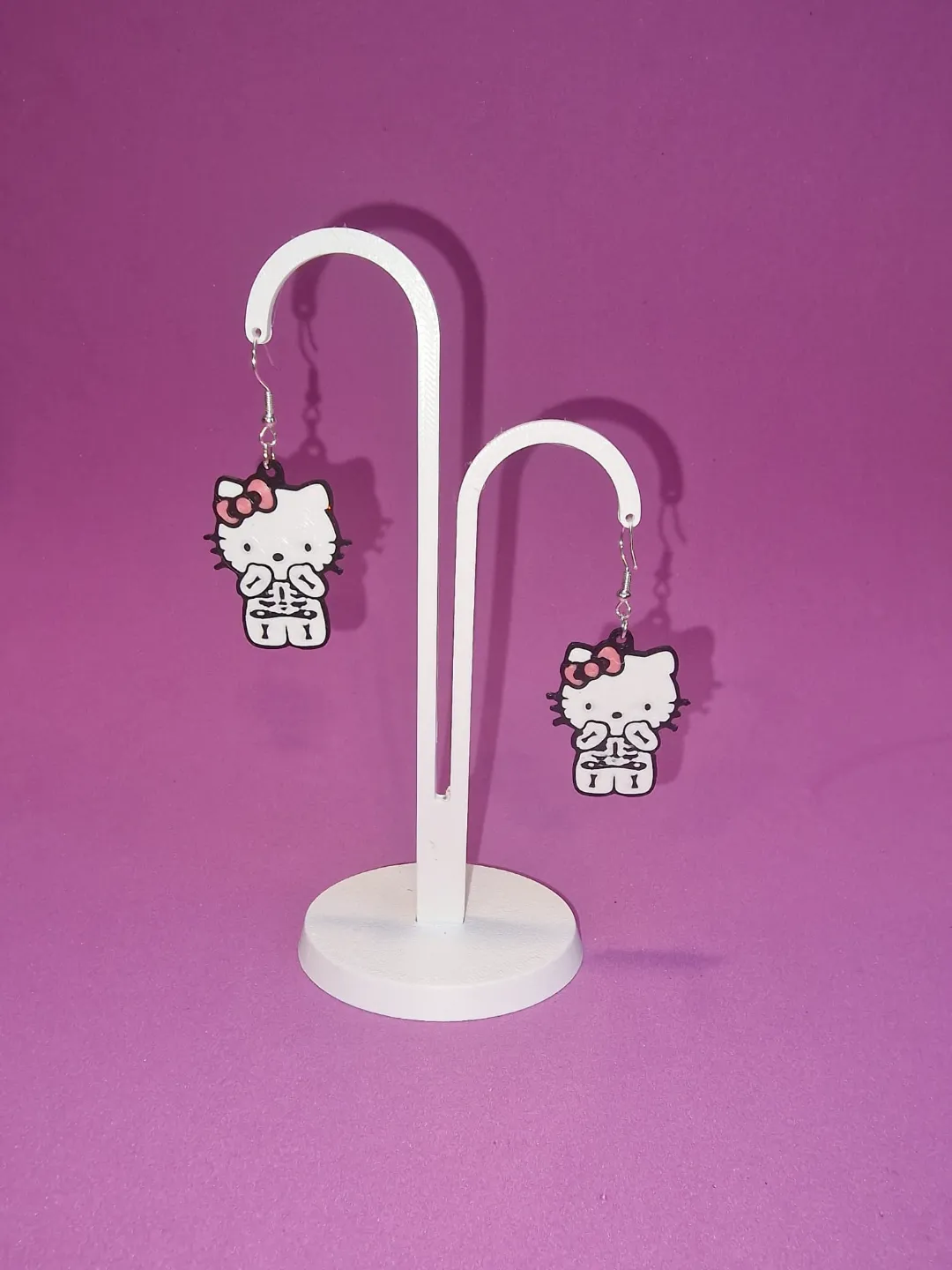 Hello kitty halloween earrings view 2
