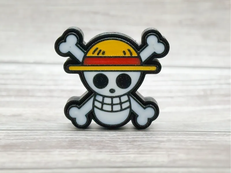 One Piece Luffy Flag Fidget Clicker
