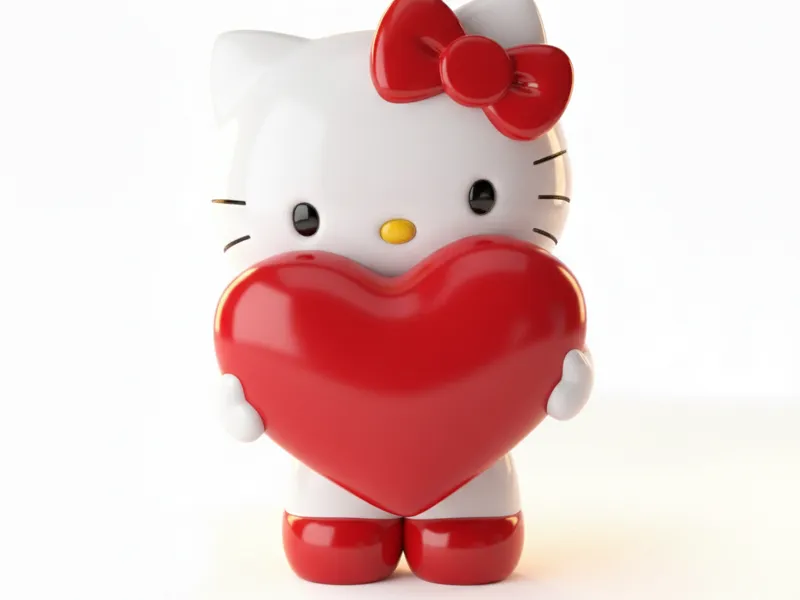 hello kitty con cuscino
