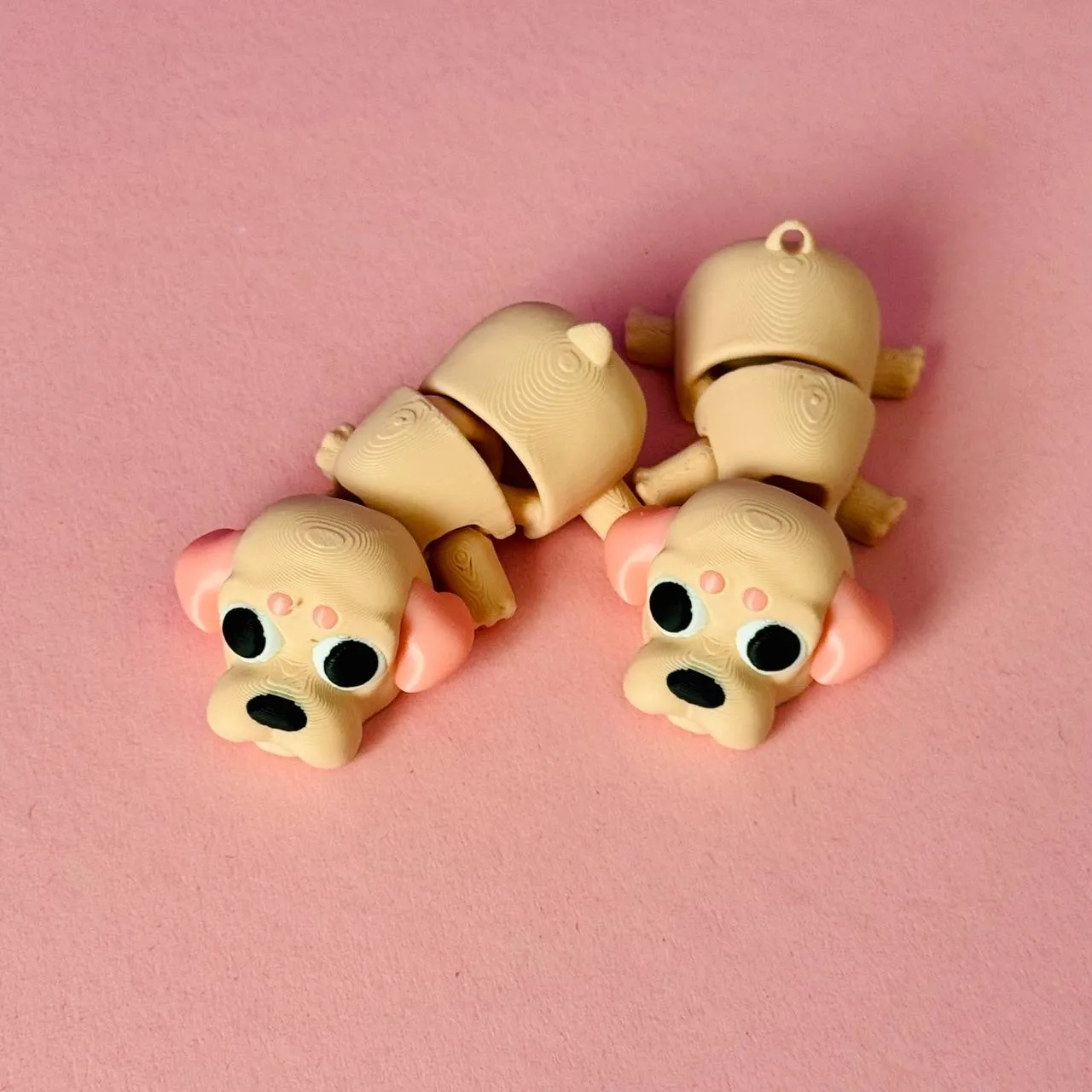 Articulated Maltipoo - Flexi Dog & Keychain view 4