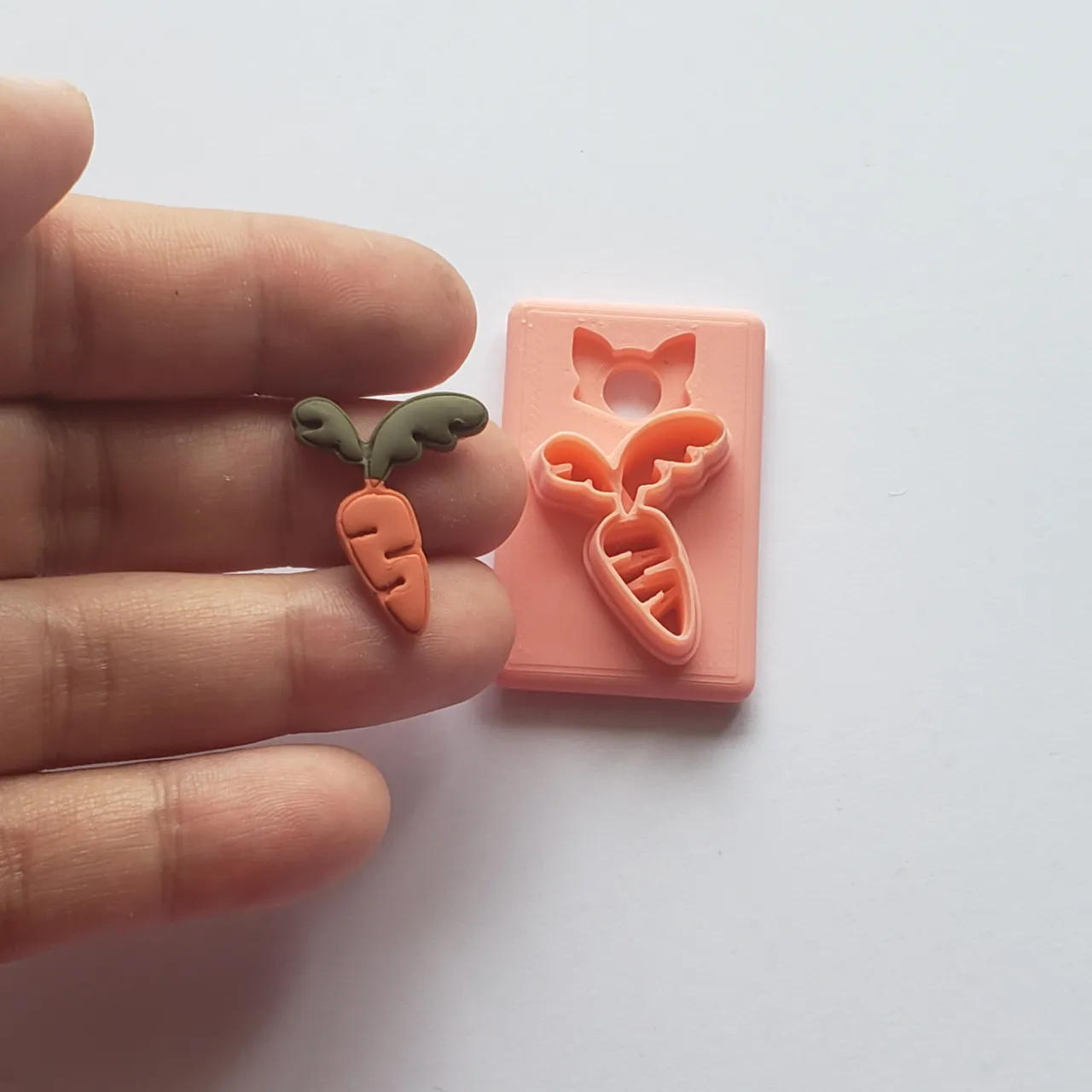 Carrot Polymer Clay Earring Cutter view 2